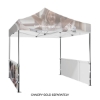 DisplaySplash 10' x 3' Single-Sided Tent Wall, 2pc Set - Multi-Colored