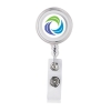 Delfino Badge Holder with Crocodile Clip - Clear
