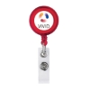 Delfino Badge Holder with Crocodile Clip - Red