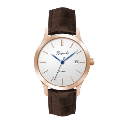 Wc2224 40mm Steel Rose Gold Case, 3 Hand "Automatic" Mvmt, Dte Display, White Dial, See Through Back