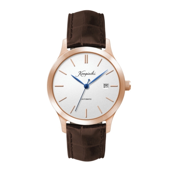 Wc2224 40mm Steel Rose Gold Case, 3 Hand "Automatic" Mvmt, Dte Display, White Dial, See Through Back