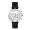 Wc3065 34mm Steel Silver Case, Chronograph Mvmt, White Dial, Dte Display, Leather Strap, Flat Minera - Silver
