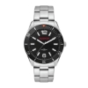 Wc5186 42mm Metal Matte Silver Case, 3 Hand Mvmt, Black Dial, Bk Rotating Bezel, Silver Bracelet, Fl - Matte Silver