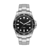 42.5mm, Ss, Silver Case, Bk Bezel, 3-Hand Mvt, Day-Dte