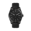 42mm, Ss, Black Case, 3-Hand Mvt, Dte - Polished Silver