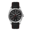 Wc6606 42mm Steel Matte Silver Case, 3 Hand Mvmt, Black Dial, Dte Display, Leather Strap, Flat Miner - Matte Silver