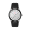 41mm, Ss, Silver Case, Bk Bezel, 3-Hand Mvt, Dte