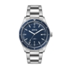 Wc6692 41mm Steel Silver Case, 3 Hand Mvmt, Blue Dial, Dte Display, Bl Rotating Bezel, Silver Bracel - Silver