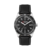 41mm, Ss, Silver Case, Bk Bezel, 3-Hand Mvt, Dte