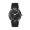 41mm, Ss, Silver Case, Bk Bezel, 3-Hand Mvt, Dte - Brushed Silver