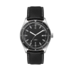 41mm, Ss, Silver Case, Bk Bezel, 3-Hand Mvt, Dte
