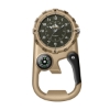 Wc8229 41mm Metal Copper Pocket Watch, 3 Hand Mvmt, Black Dial, Compass, Carabiner - Copper