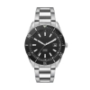 42mm, Ss, Silver Case, Bk Bezel, Automatic Mvt, Dte - Brushed Silver