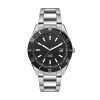 42mm, Ss, Silver Case, Bk Bezel, Automatic Mvt, Dte