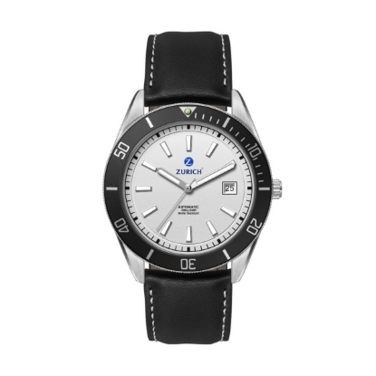 42mm, Ss, Silver Case, Bk Bezel, Automatic Mvt, Dte