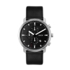 Wc8318 44mm Steel Matte Silver Case, Chronograph Mvmt, Black Dial, Dte Display, Leather Strap, Flat 