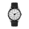 43.5mm, Ss, Silver Case, Bk Bezel, 3-Hand Mvt, Dte - Brushed Silver