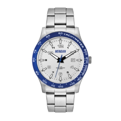 Wc8438 43.5mm Steel Matte Silver Case, 3 Hand Mvmt, Silver Dial, Dte Display, Bl Rotating Bezel, Sil