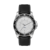 42.5mm, Ss, Silver Case, Bk Bezel, 3-Hand "Solar" Mvt - Brushed Silver