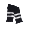 Stripe Knit Scarf - Black-White