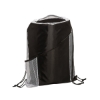Sprint Angled Drawstring Sports Bag With Pockets - Black