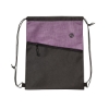 Tonal Heathered Non-Woven Drawstring Backpack - Purple