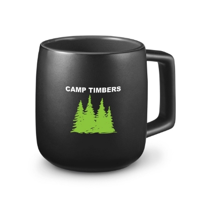 15 oz Geo Square Handle Ceramic Mug