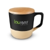 16.5 oz Boston Ceramic Mug With Wood Lid