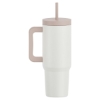 40 oz Aspen Vacuum Insulated Stainless Steel Tumbler With Handle - Cream White