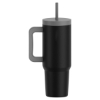 40 oz Aspen Vacuum Insulated Stainless Steel Tumbler With Handle - Graphite Black