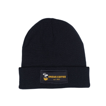 Knit Beanie With Patch