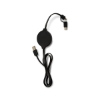 Duo Wireless Charging Pad With Integrated Charging Cable - Black