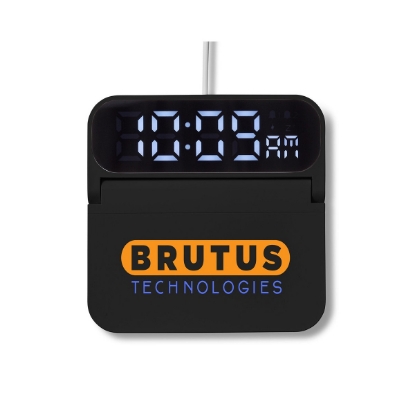 Foldable Alarm Clock & Wireless Charger