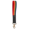 Rainbow Pride Wrist Strap Keychain