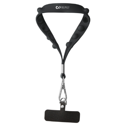 Push Pop Wrist Strap Keychain With Phone Holder