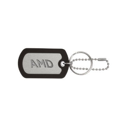 Ball Chain Dog Tag Keychain