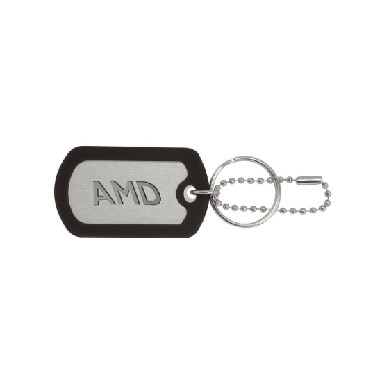 Ball Chain Dog Tag Keychain