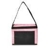 Denim Pattern Non-Woven 6-Pack Lunch Cooler Bag - Red
