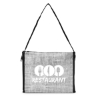 Denim Pattern Non-Woven 6-Pack Lunch Cooler Bag