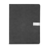 Nuba Cover With Phone Stand Refillable Journal 6.3" X 8.39" - Black
