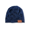 Fuzzy Lining Slouchy Beanie - Blue-Navy