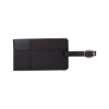 Tuscany Duo-Textured Luggage Tag - Black