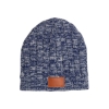 Heathered Knit Beanie - Blue-Navy