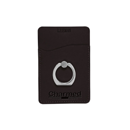 Tuscany Card Holder with Metal Ring Phone Stand