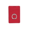 Tuscany Card Holder with Metal Ring Phone Stand - Red