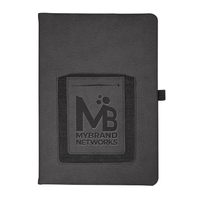 Roma Journal Notebook With Phone Pocket 5.625" X 8.25"