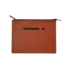 Italian Thermo PU Zip File Folder - Tan