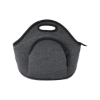 Heathered Neoprene Lunch Cooler Tote Bag - Heather-Dark-Gray