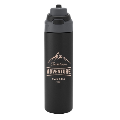 24 oz Dahlia Recycled Stainless Steel Vacuum Tumbler with Flip Straw