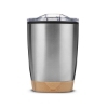 12 oz Symmetry Tumbler With Bamboo Base - Silver